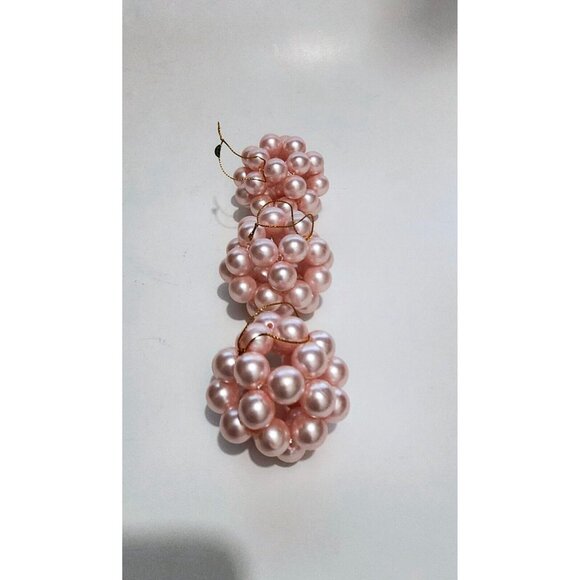 Victorian Orb Ornaments Set of 3 Excellent Vintage 9.25" - Picture 4 of 4